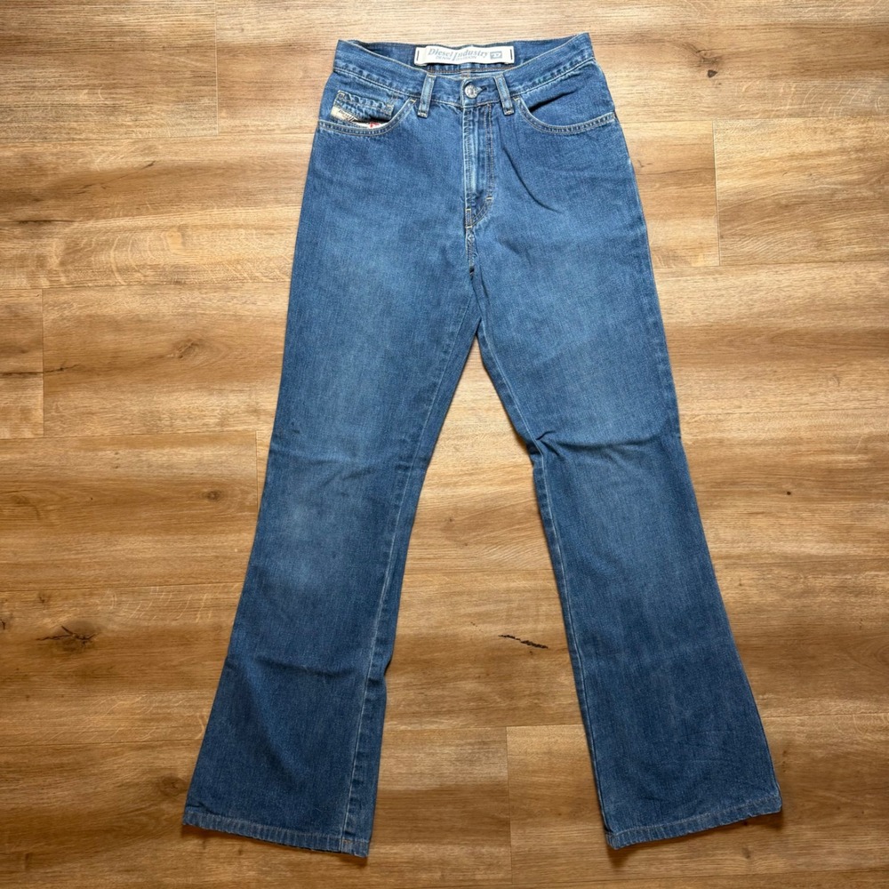 Vintage Diesel Fanker Jeans Men 26x29 Blue Bootcut Flare Western‎ Y2K (Tag 27)